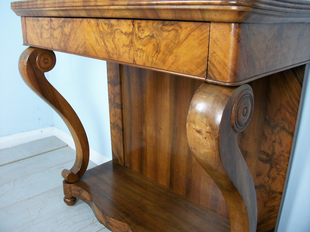 A Fine 19th Century French Walnut Console Table